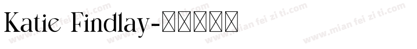 Katie Findlay字体转换